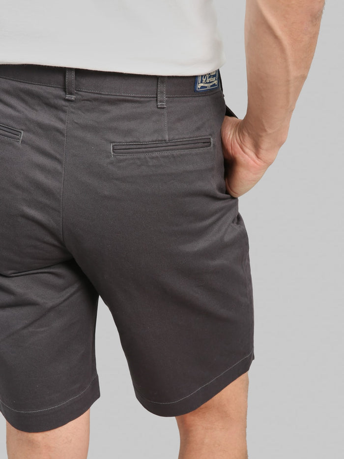 Studio DArtisan 1925 Chino Shorts Carbon Black back pocket