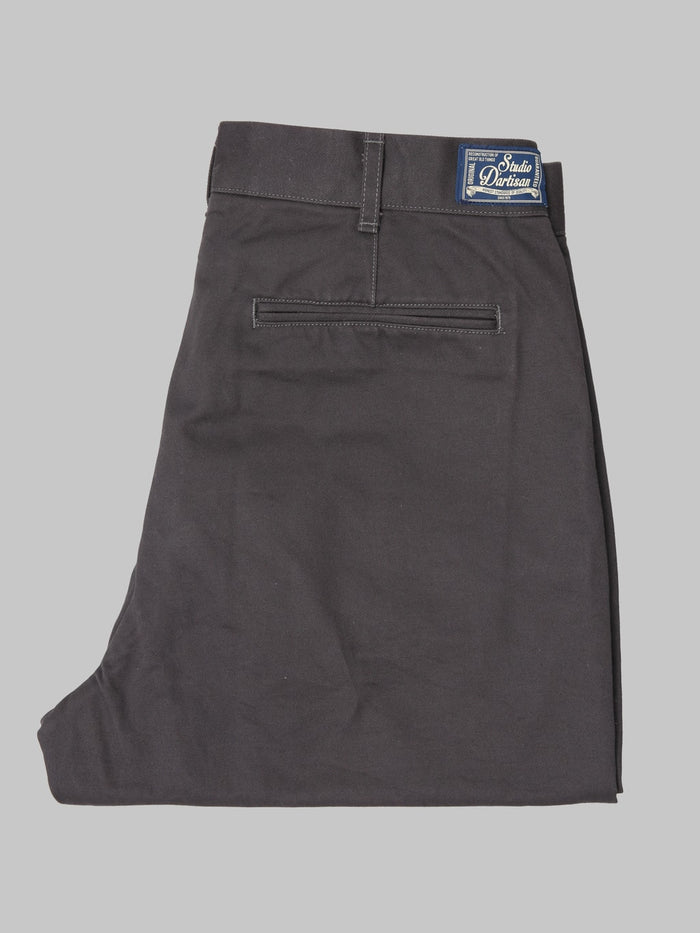 Studio DArtisan 1925 Chino Shorts Carbon Black made in japan
