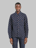 Studio D'Artisan 5728 Indigo Sashiko Dobby Shirt fit