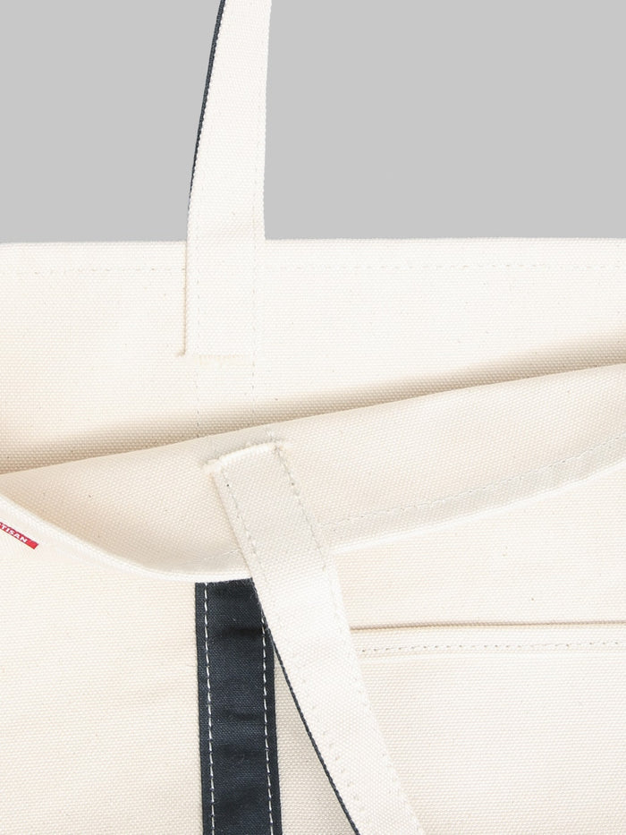 Studio DArtisan 7575 25oz Canvas Tote Bag Ivory Navy stitching