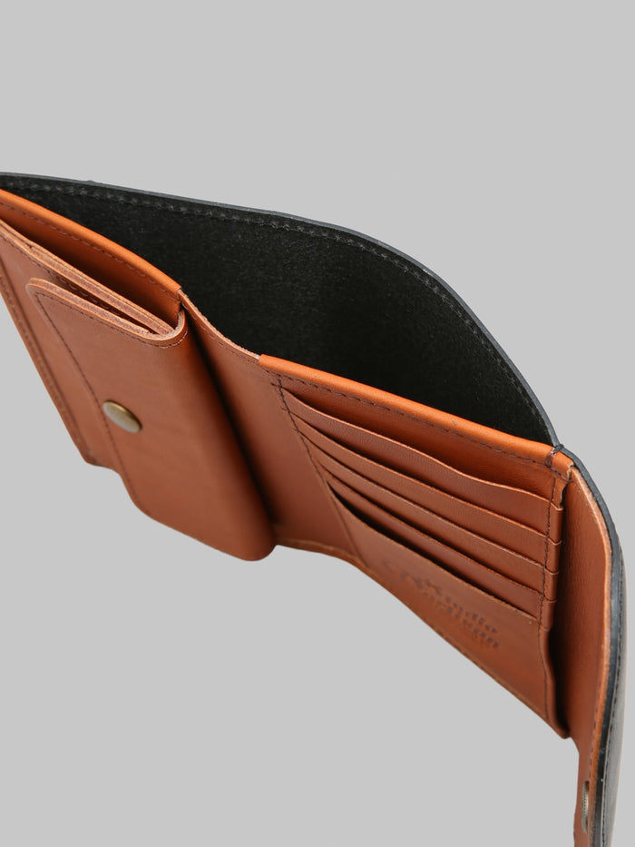 Studio D'Artisan 7576 Leather Wallet Black compartment bills
