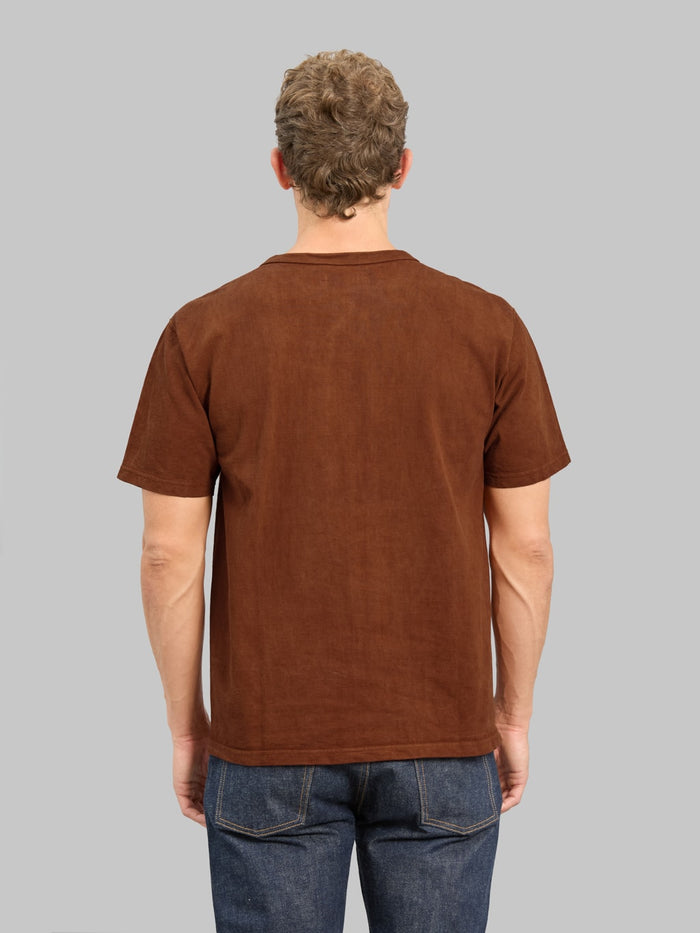 Studio D'Artisan 8198 "Amami Oshima Mud-Dyed" Loopwheeled T-Shirt Brown