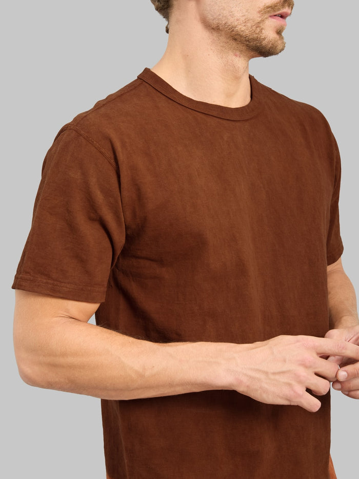 Studio D'Artisan 8198 "Amami Oshima Mud-Dyed" Loopwheeled T-Shirt Brown
