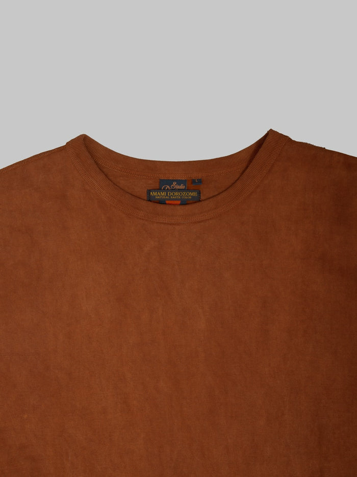 Studio D'Artisan 8198 "Amami Oshima Mud-Dyed" Loopwheeled T-Shirt Brown