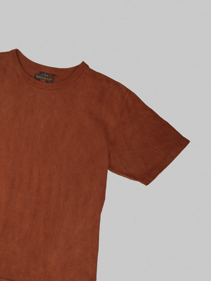 Studio D'Artisan 8198 "Amami Oshima Mud-Dyed" Loopwheeled T-Shirt Brown
