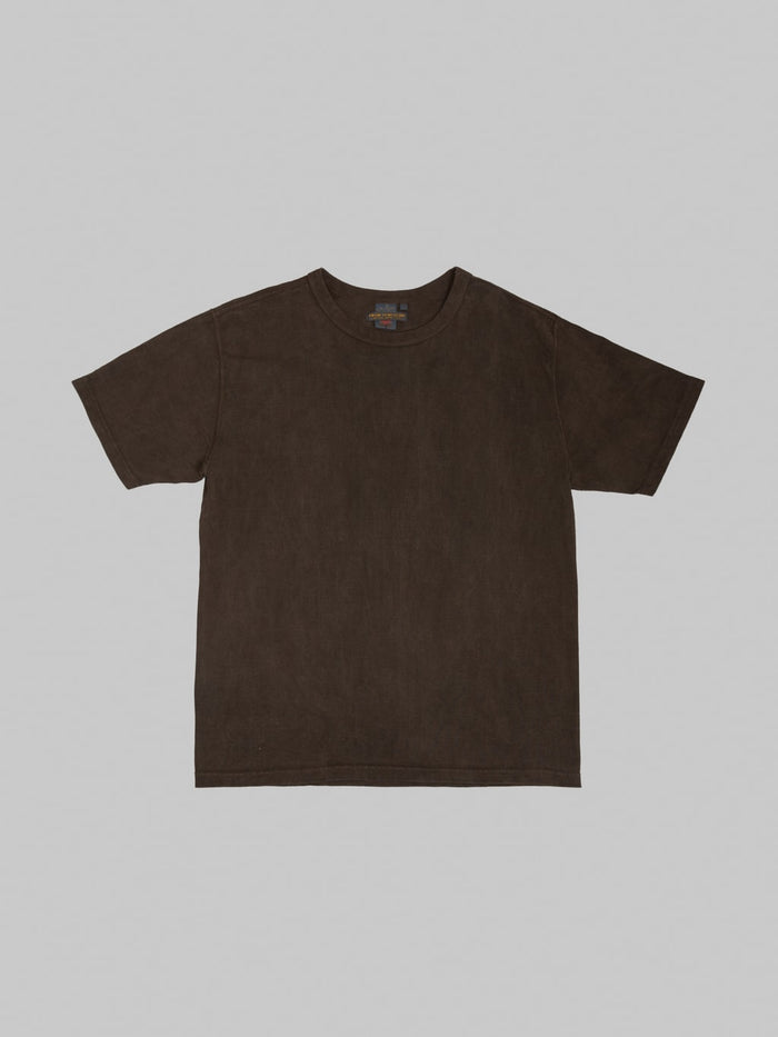 Studio D'Artisan 8198 "Amami Oshima Mud-Dyed" Loopwheeled T-Shirt Dark Brown