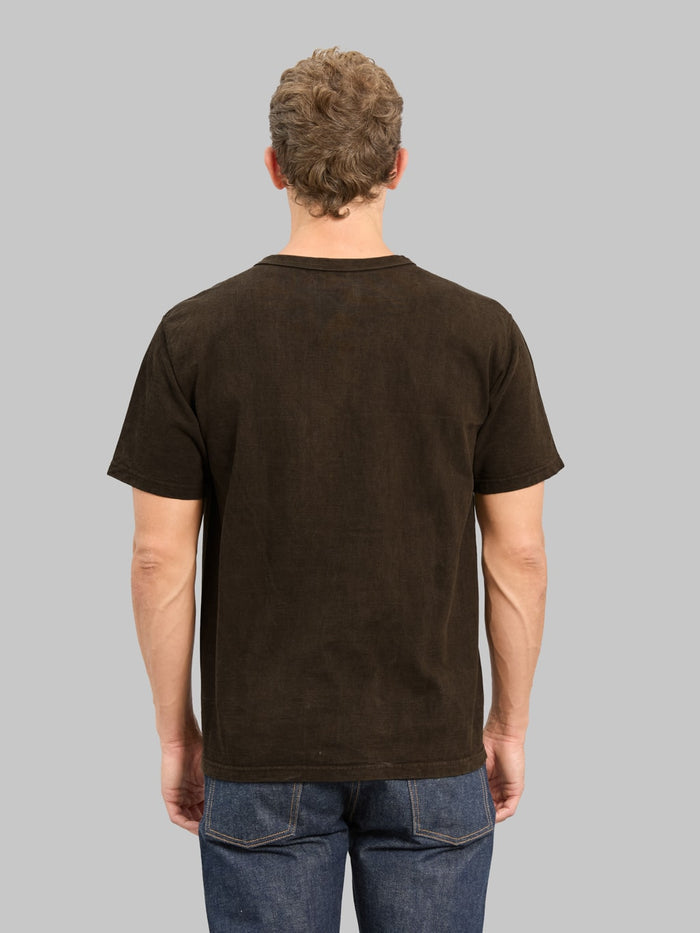 Studio D'Artisan 8198 "Amami Oshima Mud-Dyed" Loopwheeled T-Shirt Dark Brown