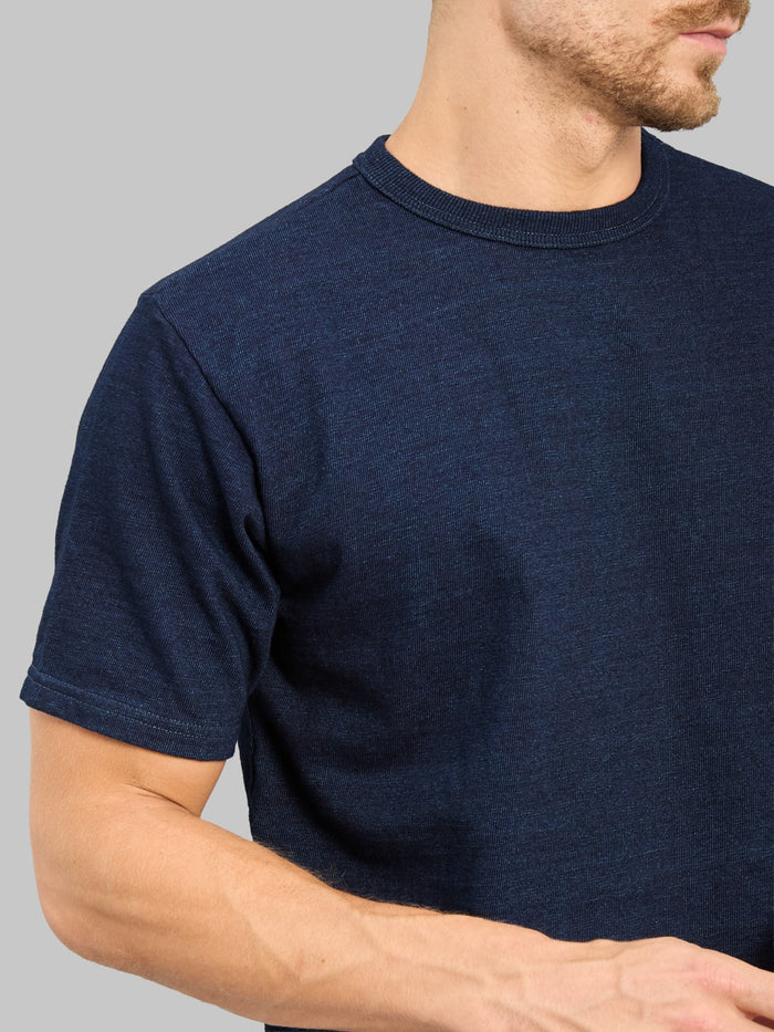 Studio D'Artisan 8199 Rope Dyed Indigo T-Shirt