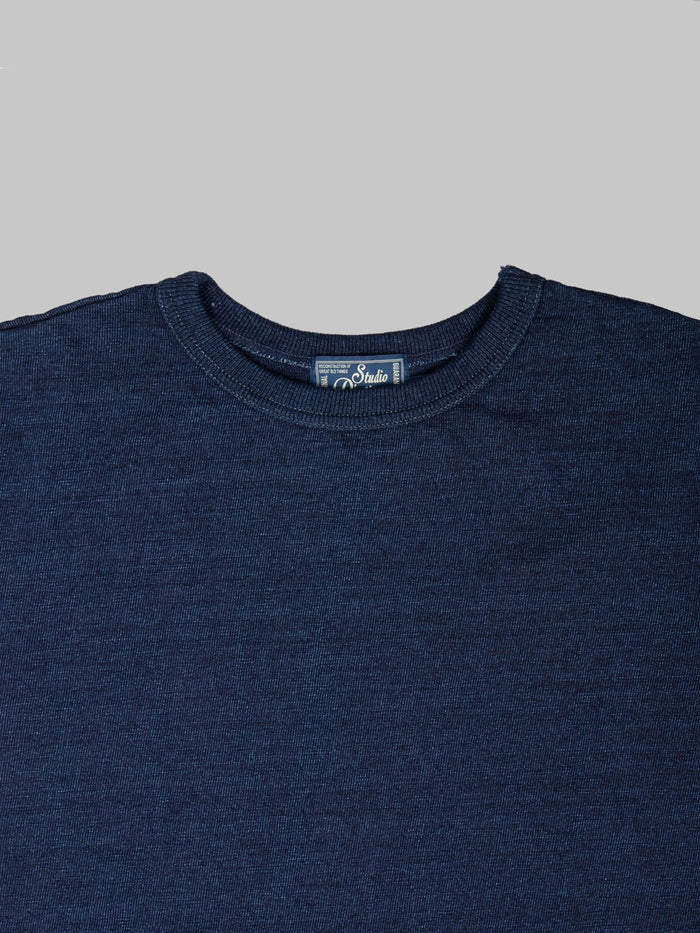 Studio D'Artisan 8199 Rope Dyed Indigo T-Shirt