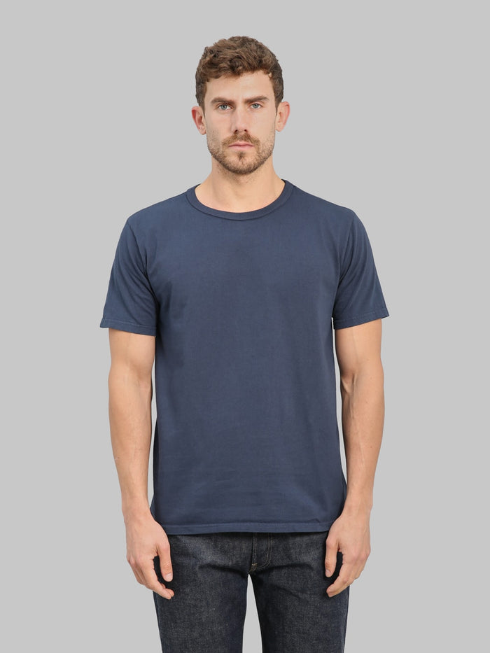 Studio DArtisan 9912 USA Cotton TShirt Navy front fit