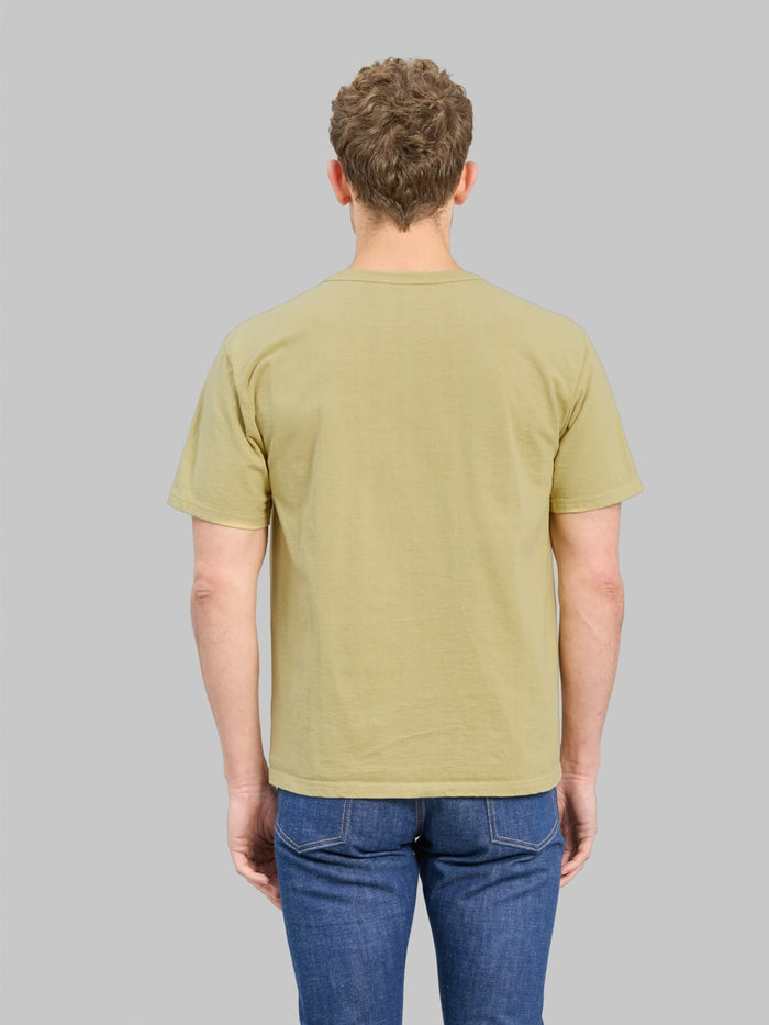 Studio D'Artisan 9913 Loopwheel T-Shirt Green back look