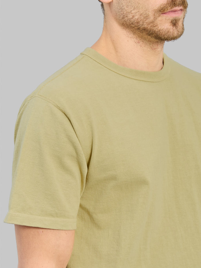 Studio D'Artisan 9913 Loopwheel T-Shirt Green chest