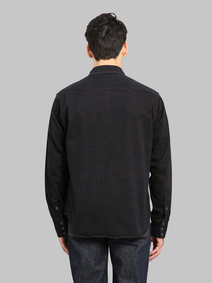 Studio DArtisan D5727 Bengara Western Denim Shirt back fit