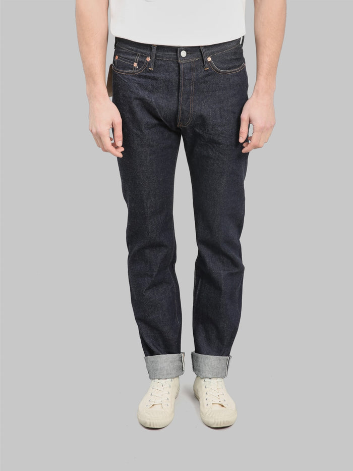 studio dartisan sp 086 13oz ishikawadai tapered selvedge jeans front fit