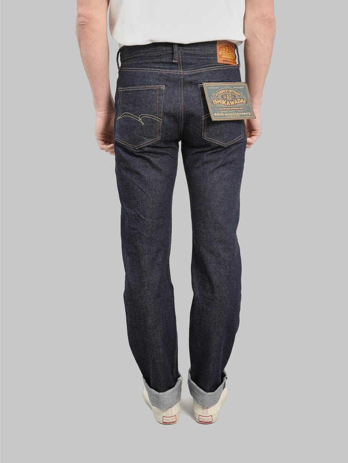 studio dartisan sp 086 13oz ishikawadai tapered selvedge jeans back fit