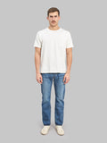 sugar cane 1947 stonewashed regular straight selvedge jeans model front fit