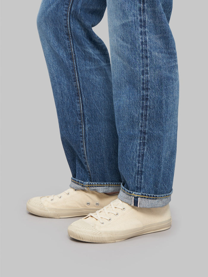sugar cane 1947 stonewashed regular straight selvedge jeans selvedge