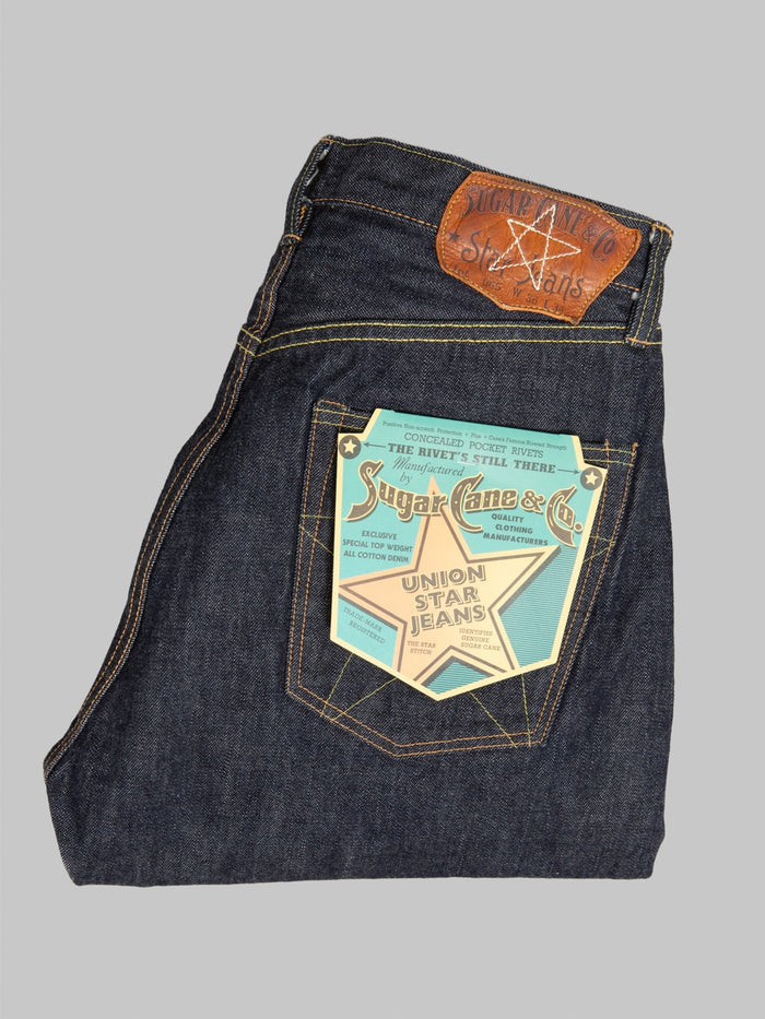 Sugar Cane "Union Star Denim" 14.25oz Regular Straight Jeans - Redcast Heritage Co.