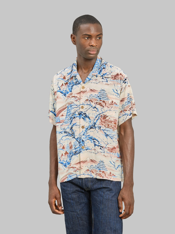 Sun Surf Scenery Of Japan Hawaiian Shirt Brown
