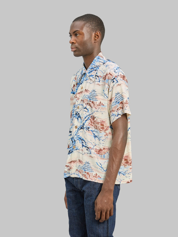 Sun Surf Scenery Of Japan Hawaiian Shirt Brown