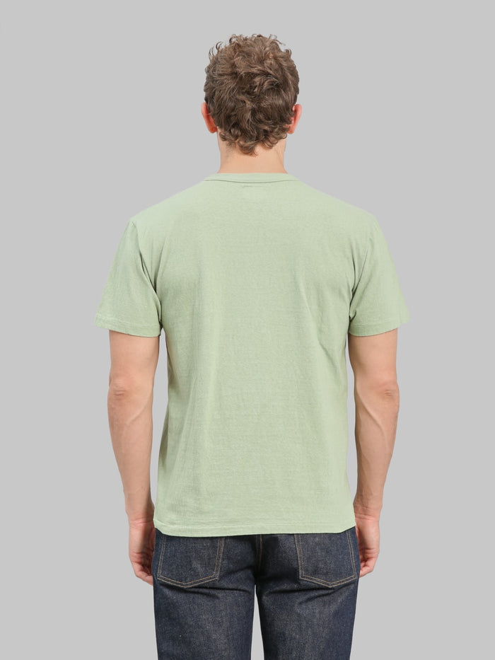 Sunray Sportswear Haleiwa 260gsm Ochiwata Recycled Cotton TShirt Green Bay back look