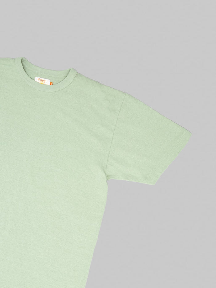 Sunray Sportswear Haleiwa 260gsm Ochiwata Recycled Cotton TShirt Green Bay sleeve