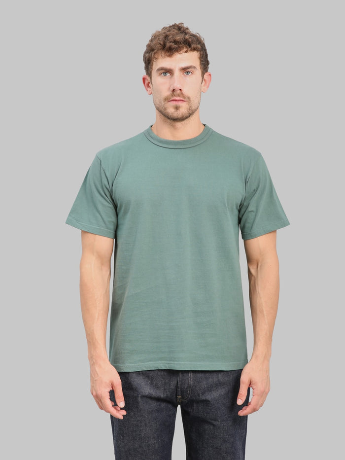 Sunray Sportswear Makaha 300gsm Japanese Jersey TShirt Sagebrush Green front fit