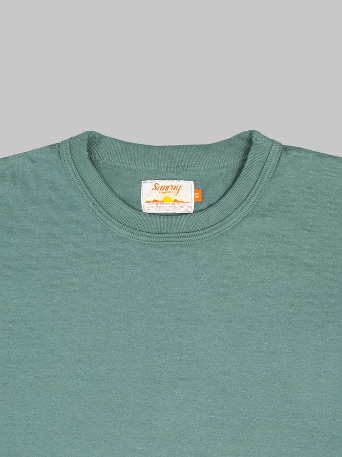 Sunray Sportswear Makaha 300gsm Japanese Jersey TShirt Sagebrush Green  collar