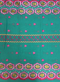 Swiss Voile Lace with Tiny Stone- Mint Green  Pink Yellow Gold