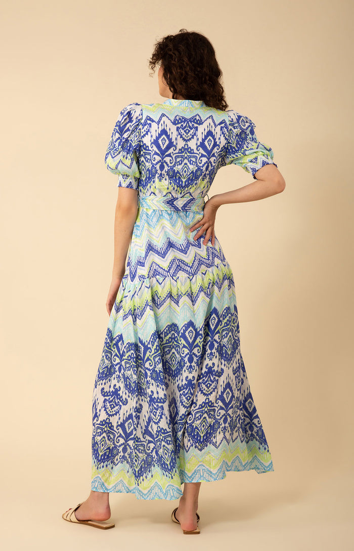 Sydney Linen Maxi Dress, color_navy