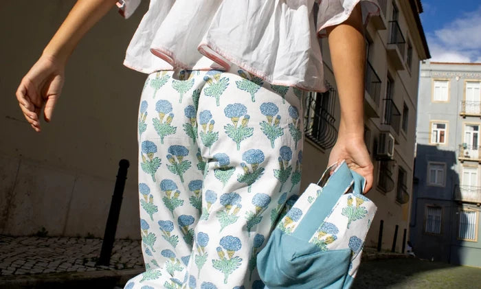 SZ Block Prints - Boss Pants Fleur Print - Kalifornia Jean Bar