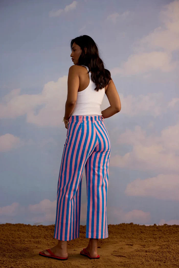 SZ Block Prints - Painter Pant Double Thick Stripe - Kalifornia Jean Bar