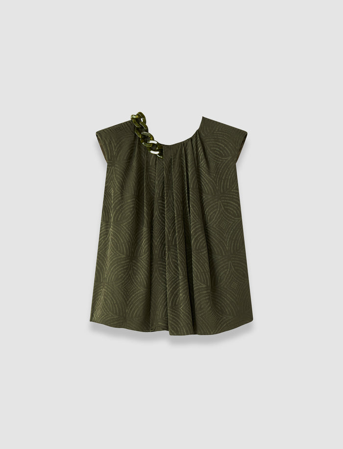 Taddart Jacquard Silk Top