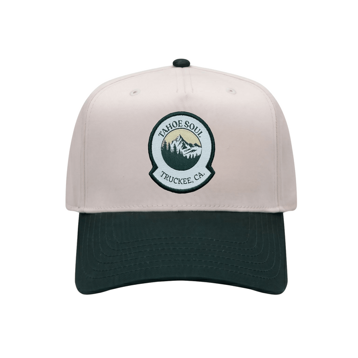Tahoe Soul - Green/Natural Mountainscape Hat - Kalifornia Jean Bar