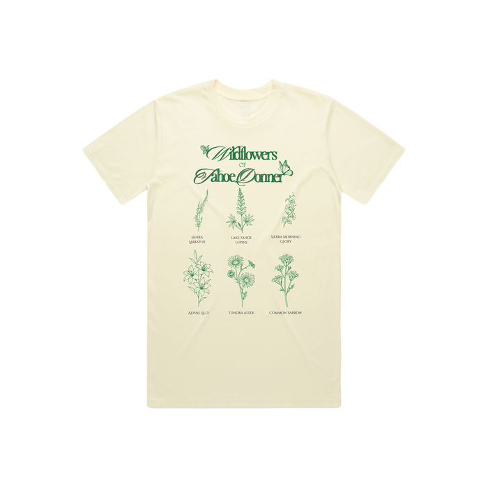 Tahoe Soul - Tahoe Donner Wildflower T-Shirt in Cream - Kalifornia Jean Bar
