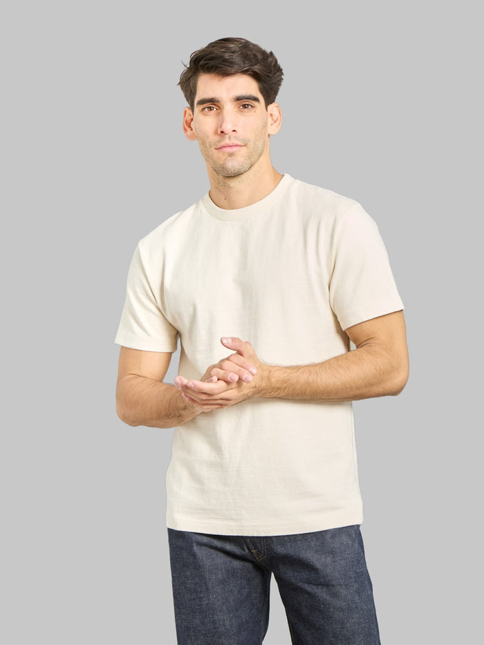 Tanuki Heavy Shiramayu T-Shirt Natural - Redcast Heritage Co.