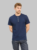 Tanuki HSS Heavy Shinkai Indigo Henley TShirt styled