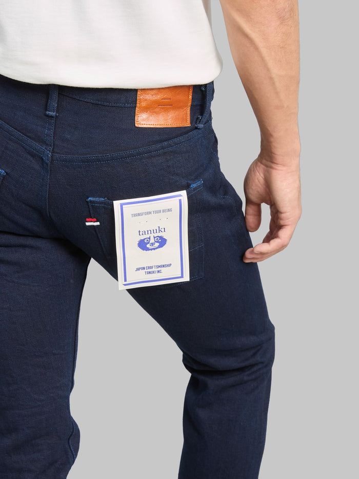 Tanuki TNK202ID "Indigo x Indigo" 15oz High Tapered Jeans