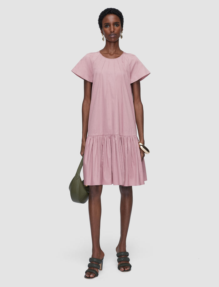 Pink Tazi Cotton Sateen Dress - Joseph