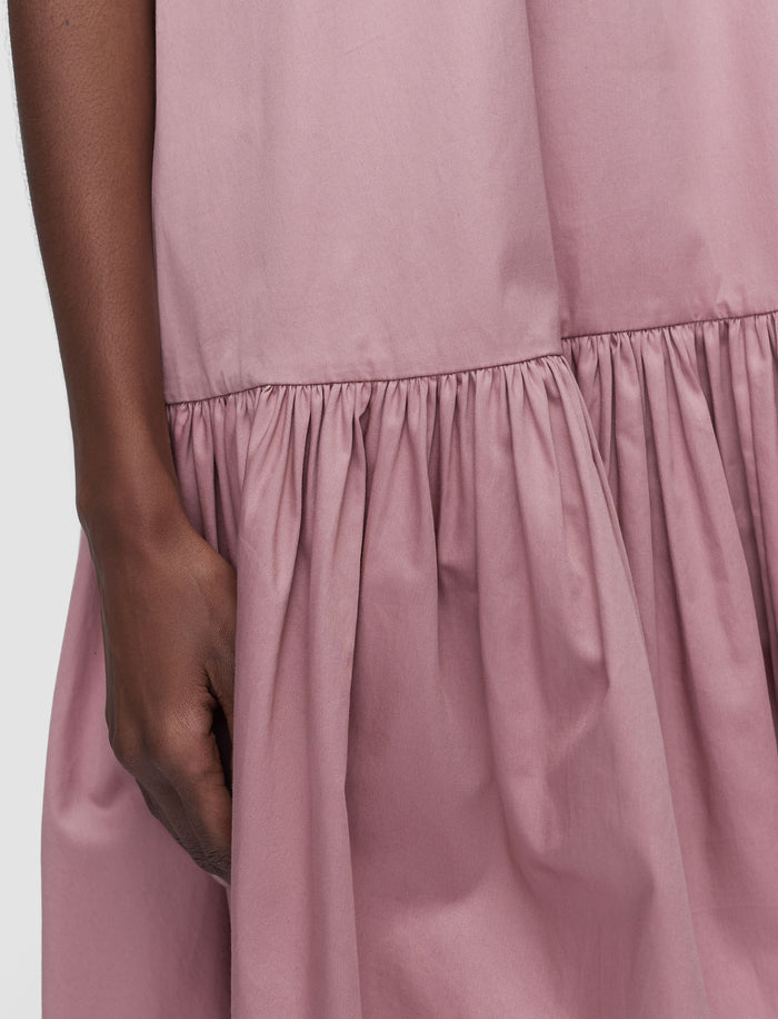 Pink Tazi Cotton Sateen Dress - Joseph