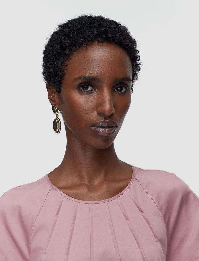 Pink Tazi Cotton Sateen Dress - Joseph
