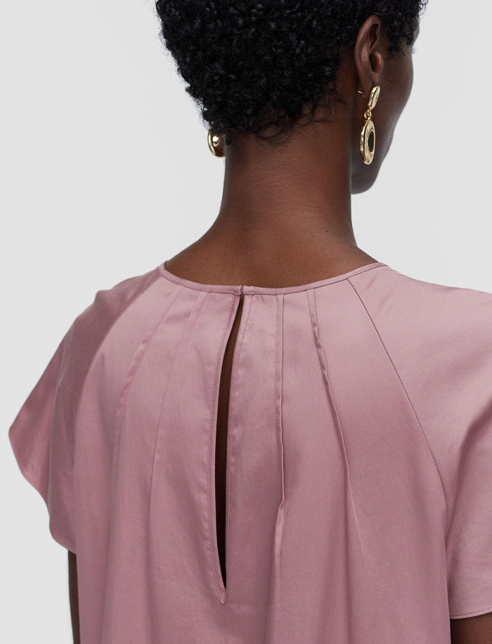 Pink Tazi Cotton Sateen Dress - Joseph
