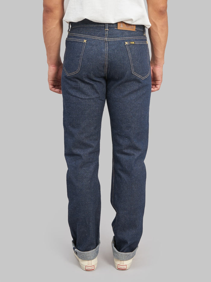 tcb cats drive selvedge denim jeans back fit