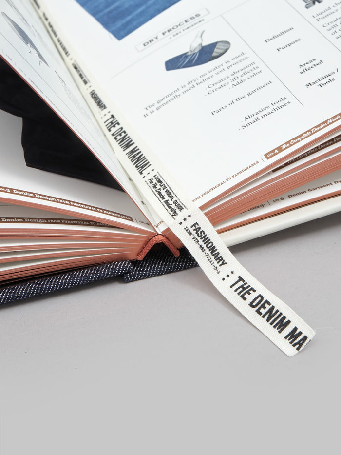the denim manual book interior details