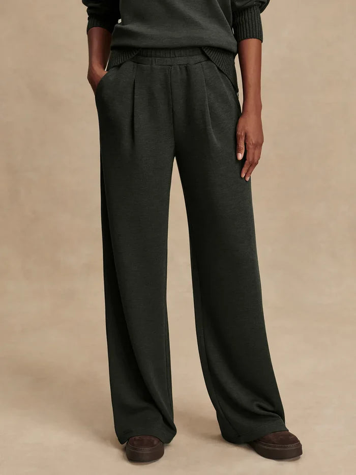 Pants Varley The Extra Wide Leg Pant 32 Olive Marl Apoella