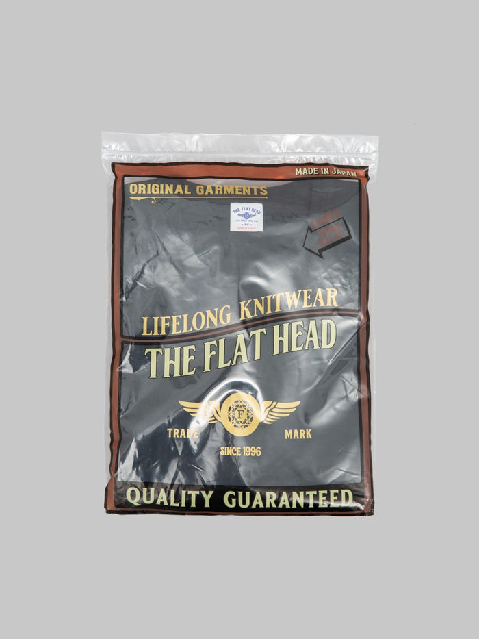 The Flat Head 20oz Ultra Heavyweight Loopwheel TShirt Black packaging