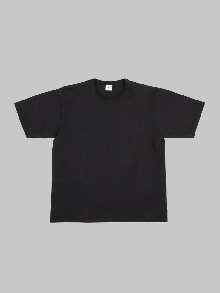The Flat Head 20oz Ultra Heavyweight Loopwheel TShirt Black front