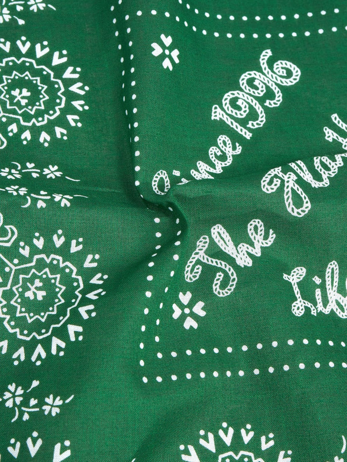 The Flat Head Bandana Green texture