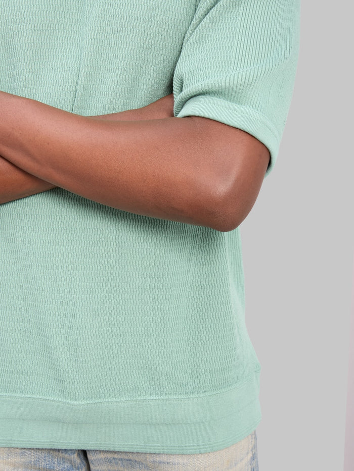 The Flat Head FN-THW-002 Raglan Sleeve Thermal T-Shirt Green