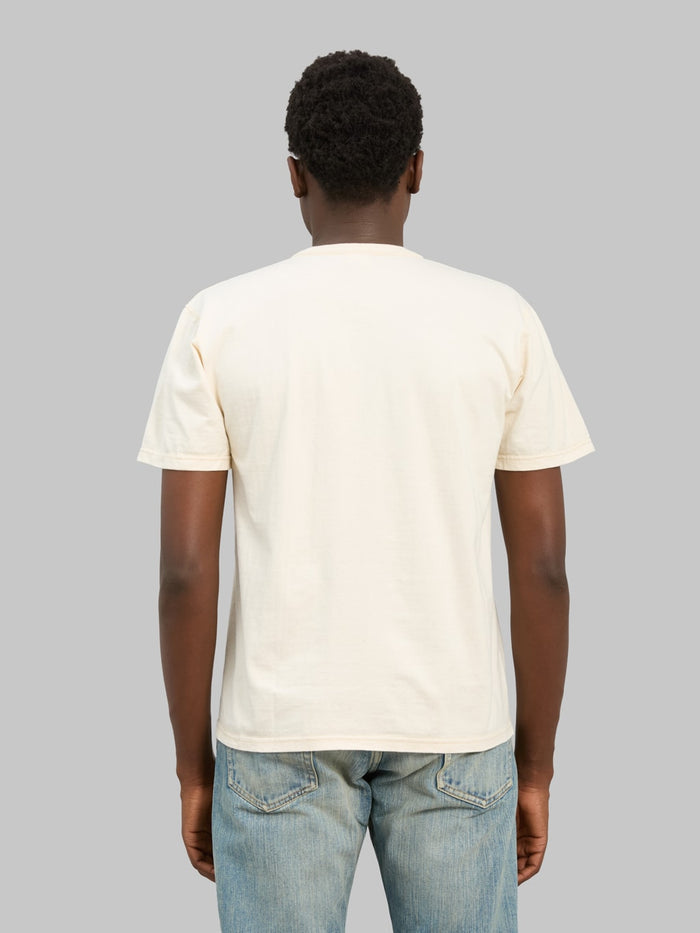 The Flat Head FN-TSH-003 Henley T-Shirt Natural